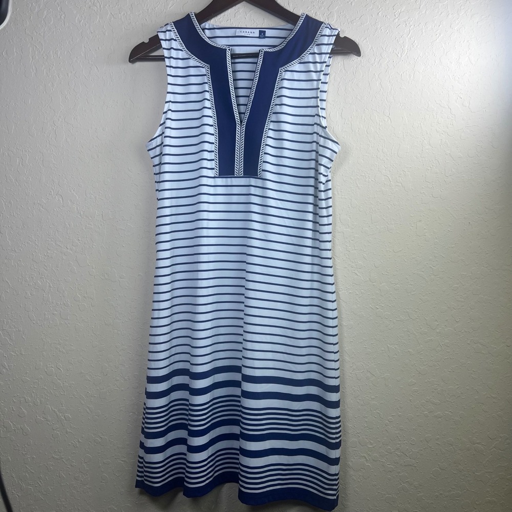 Cabana Life Dress Beachy Coastal Preppy UPF Sunblock Vacation Resort Cruise Med